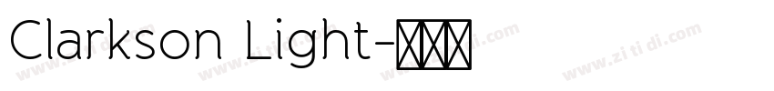 Clarkson Light字体转换